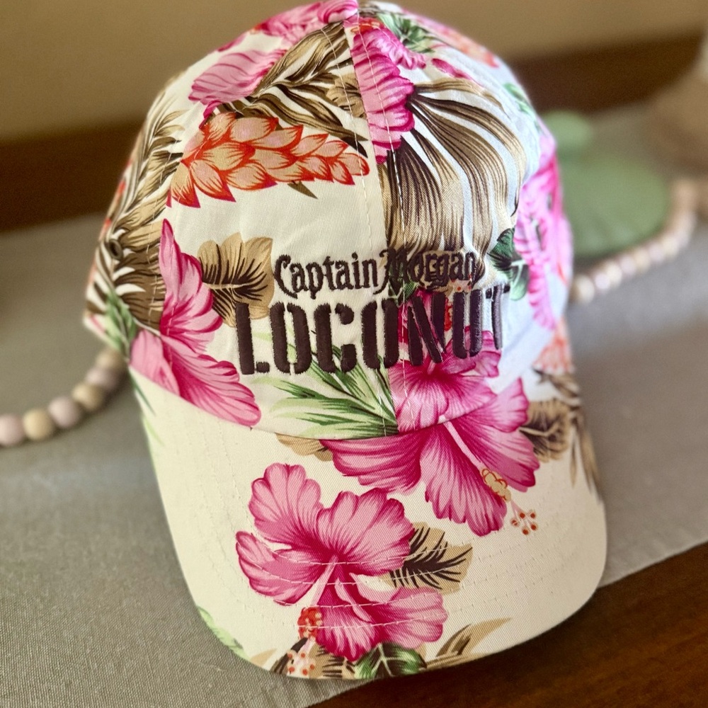 Floral Cap - Pink and White